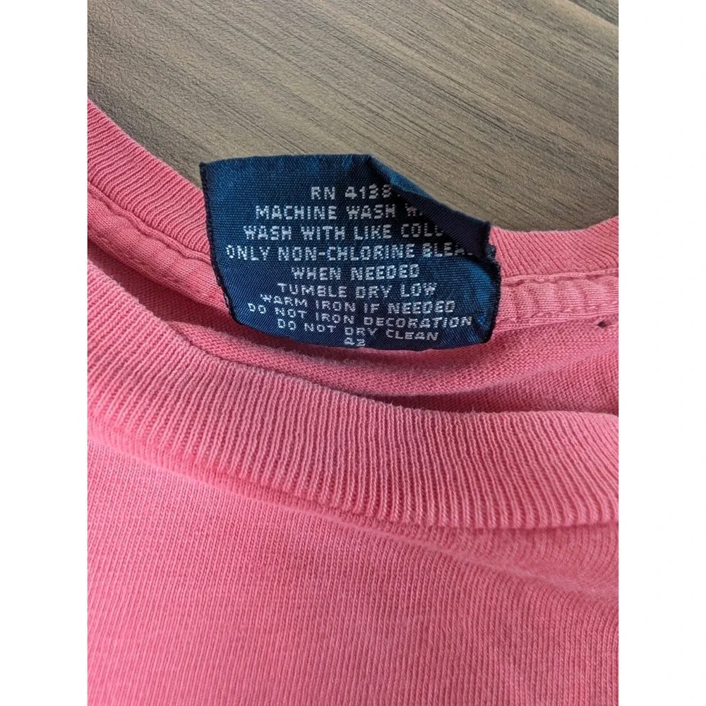 Vintage Polo Ralph Lauren Ralph's Bait & Tackle Key West FL Graphic T-Shirt Pink